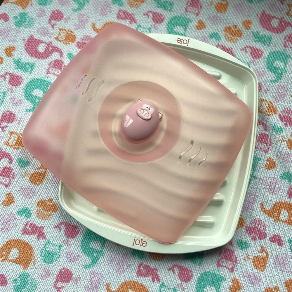 🐖VGU Jo!e Piggy 🥓MicrowaveCookingTray w/Cover- Also Cooks 🌭,Spam,Frozen🥞, 🌮